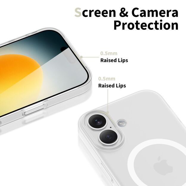 Tech-Protect MagSlim MagSafe case for iPhone 17 - matte white 2