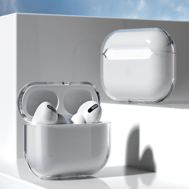 Case for AirPods 3 hard and strong cover for headphones transparent (case A) 8