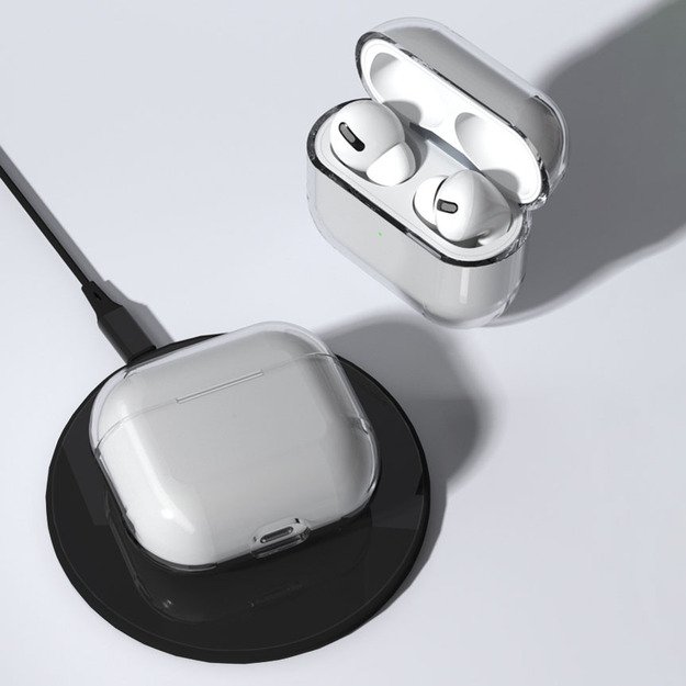 Case for AirPods 3 hard and strong cover for headphones transparent (case A) 7
