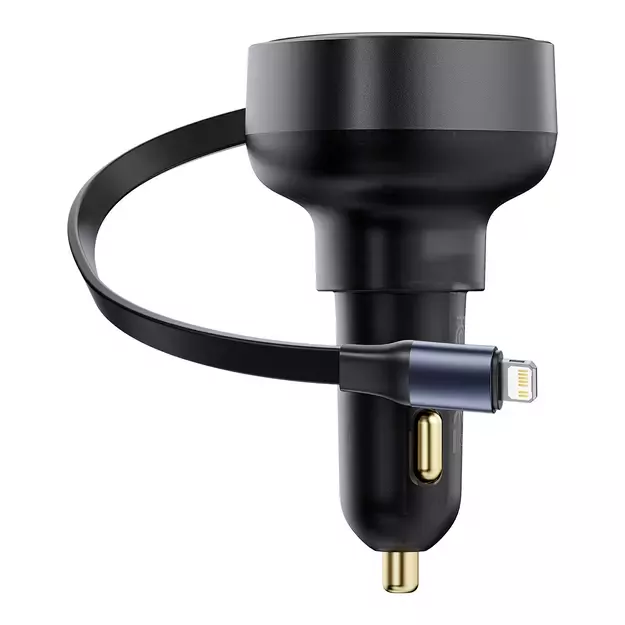 Baseus Enjoyment Pro USB-C (female) / Lightning (male) 60W car charger - black 3