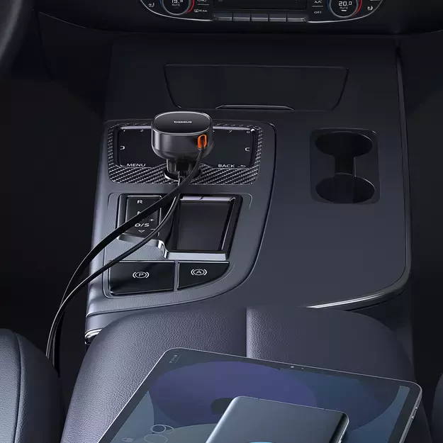 Baseus Enjoyment Pro USB-C (female) / Lightning (male) 60W car charger - black 6