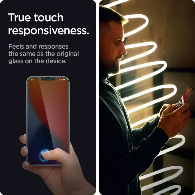 Spigen Glas.tR Slim Privacy Tempered Glass for iPhone 13 / 13 Pro / 14 / 16e 2