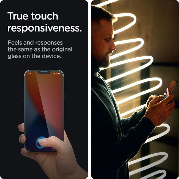 Spigen Glas.tR Slim Privacy Tempered Glass for iPhone 13 / 13 Pro / 14 / 16e 6