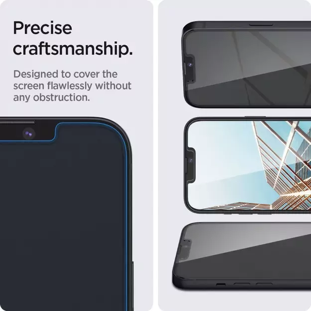 Spigen Glas.tR Slim Privacy Tempered Glass for iPhone 13 / 13 Pro / 14 / 16e 1