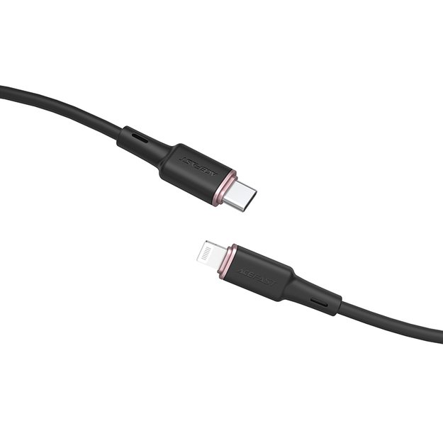 Acefast cable MFI USB Type C - Lightning 1.2m, 30W, 3A black (C2-01 black) 13