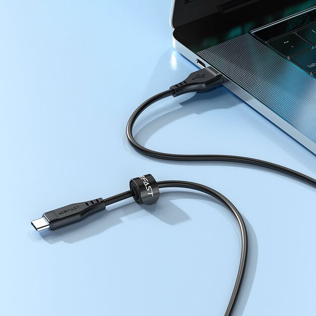 Acefast USB cable - USB Type C 1.2m, 3A black (C3-04 black) 18
