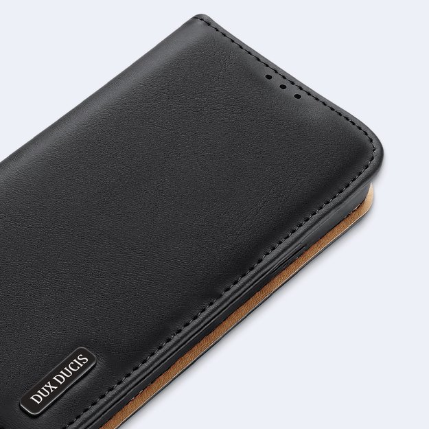 Dux Ducis Hivo Leather Flip Cover Genuine Leather Wallet For Cards And Documents Samsung Galaxy S22 + (S22 Plus) Black 34