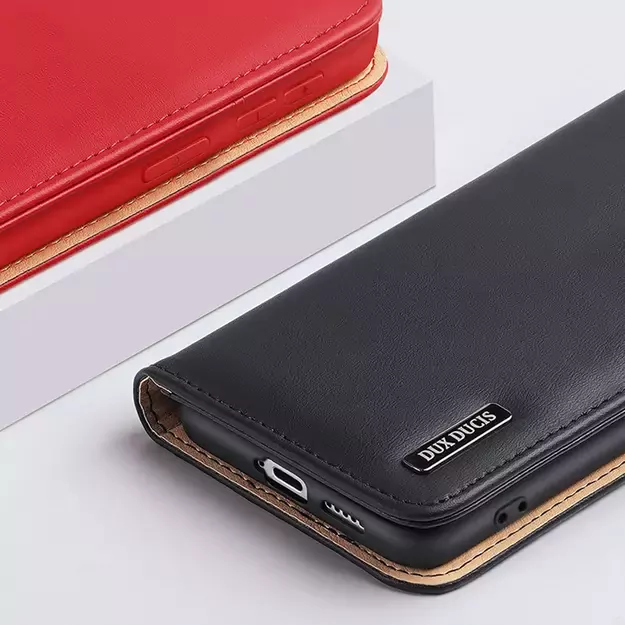 Dux Ducis Hivo Leather Flip Cover Genuine Leather Wallet For Cards And Documents Samsung Galaxy S22 + (S22 Plus) Black 13