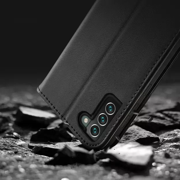 Dux Ducis Hivo Leather Flip Cover Genuine Leather Wallet For Cards And Documents Samsung Galaxy S22 + (S22 Plus) Black 8