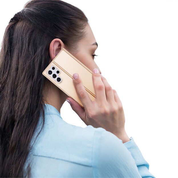 Dux Ducis Skin Pro Holster Cover for Samsung Galaxy S22 Ultra gold 28