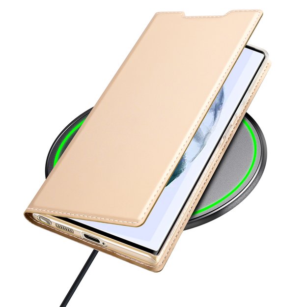 Dux Ducis Skin Pro Holster Cover for Samsung Galaxy S22 Ultra gold 25