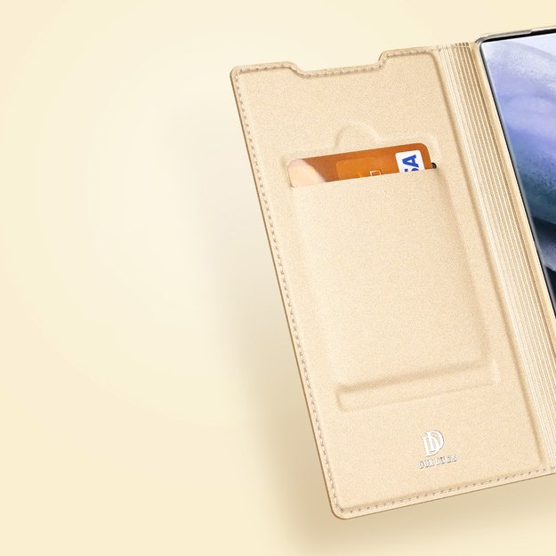 Dux Ducis Skin Pro Holster Cover for Samsung Galaxy S22 Ultra gold 34
