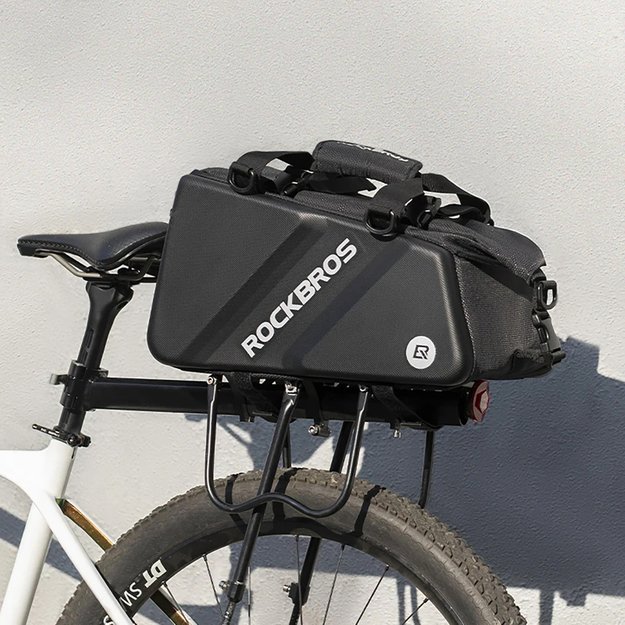 Rockbros 30140090001 bicycle bag for trunk 11.6l - black 2