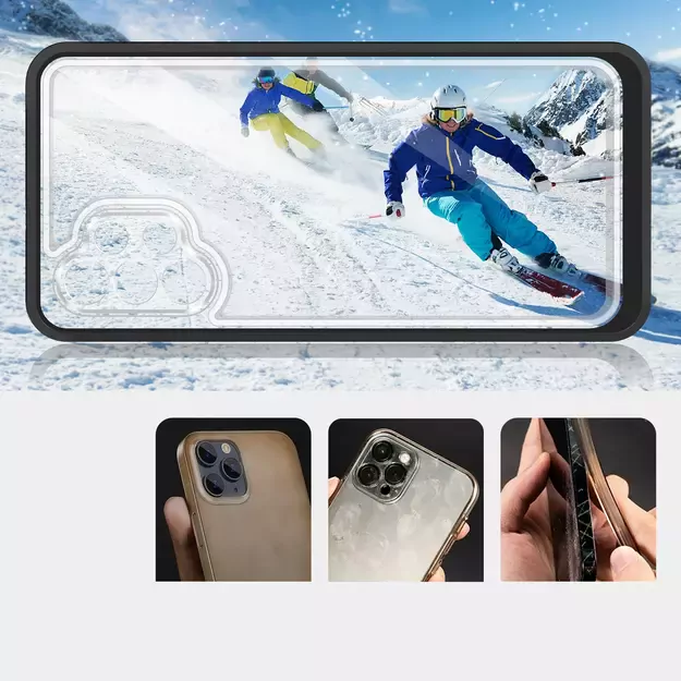 Clear 3in1 Case for Samsung Galaxy A32 5G Frame Gel Cover Black 2