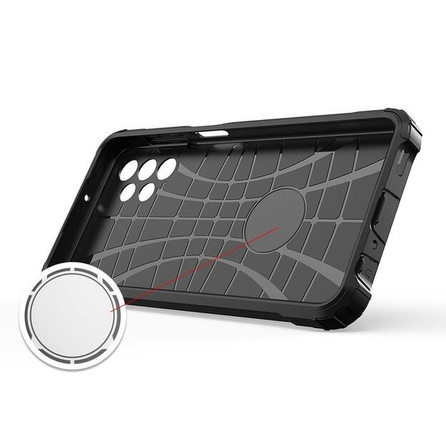 Hybrid Armor Case Tough Rugged Cover for Samsung Galaxy A73 black 13