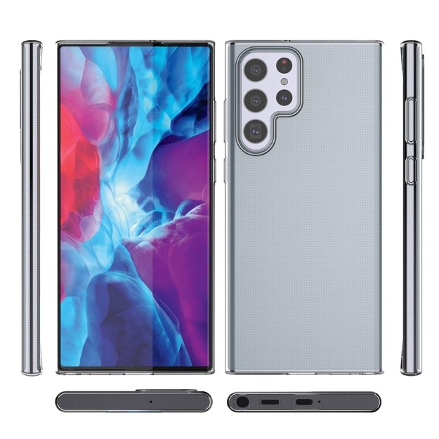 Ultra Clear Gel Cover 0.5mm Samsung Galaxy S22 Ultra Transparent 8