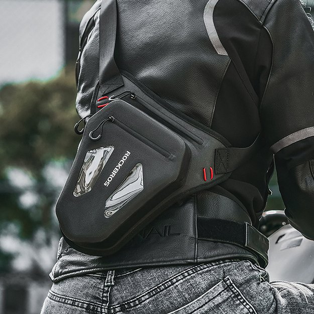Rockbros Motorcycle Bag for Leg, Thigh, Waist, Shoulder - Black 5