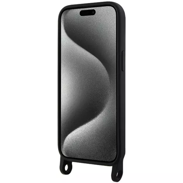 Karl Lagerfeld KLHCP15SSCBSCNK iPhone 15 6.1&quot  hardcase black/black Crossbody Silicone Choupette 8