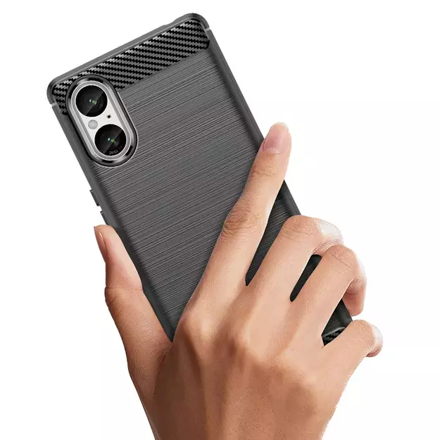Carbon Case for Sony Xperia 5 V - black 8