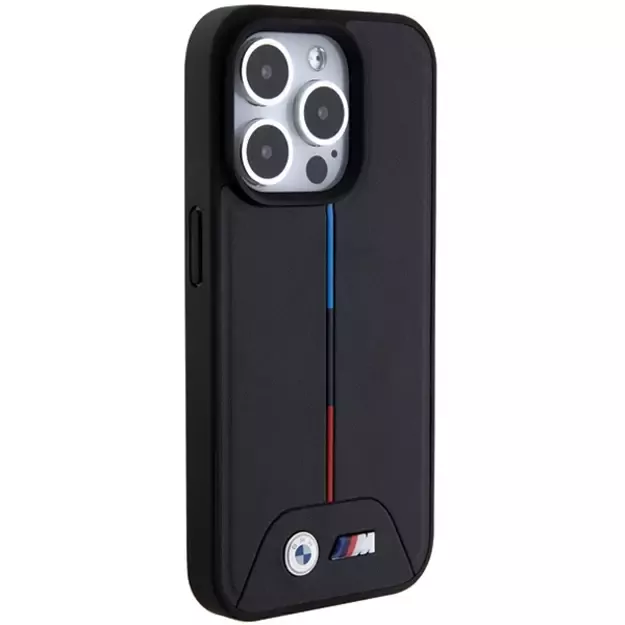 BMW Quilted Tricolor MagSafe case for iPhone 15 Pro - black 3