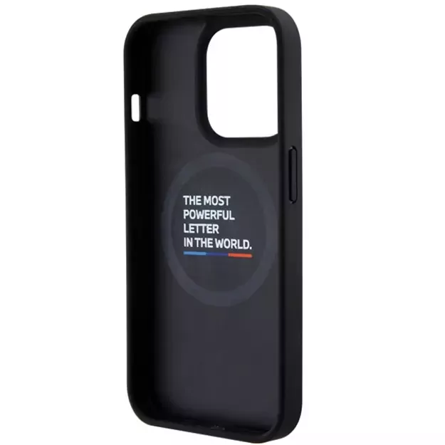 BMW Quilted Tricolor MagSafe case for iPhone 15 Pro - black 4