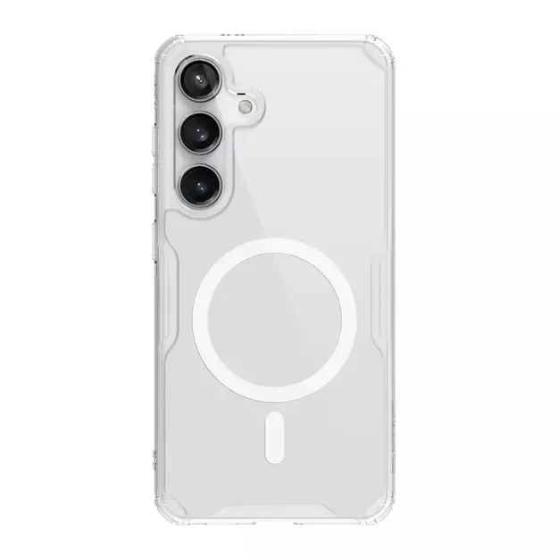 Nillkin Nature Pro armored case with a magnetic ring for Samsung Galaxy S24+ - white