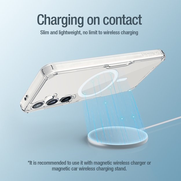 Nillkin Nature Pro armored case with a magnetic ring for Samsung Galaxy S24+ - white 6