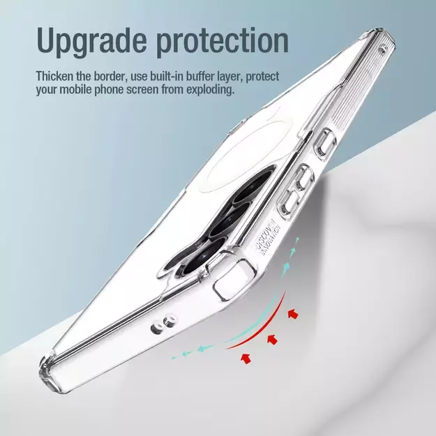 Nillkin Nature Pro armored case with a magnetic ring for Samsung Galaxy S24+ - white 32