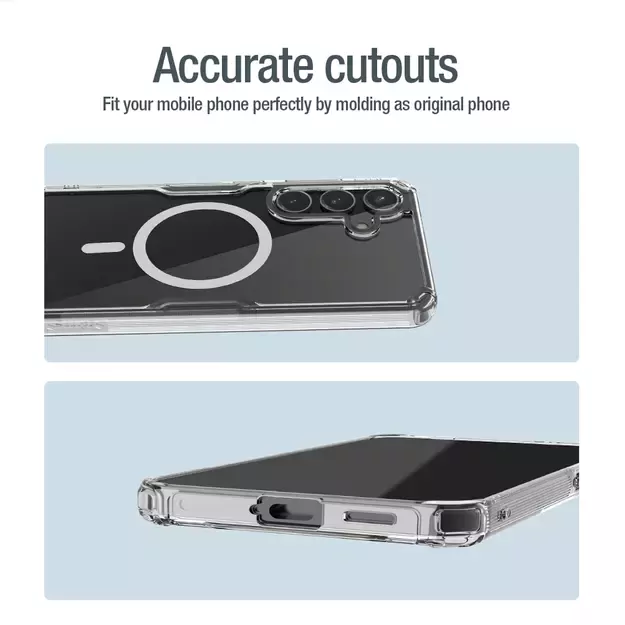 Nillkin Nature Pro armored case with a magnetic ring for Samsung Galaxy S24+ - white 38