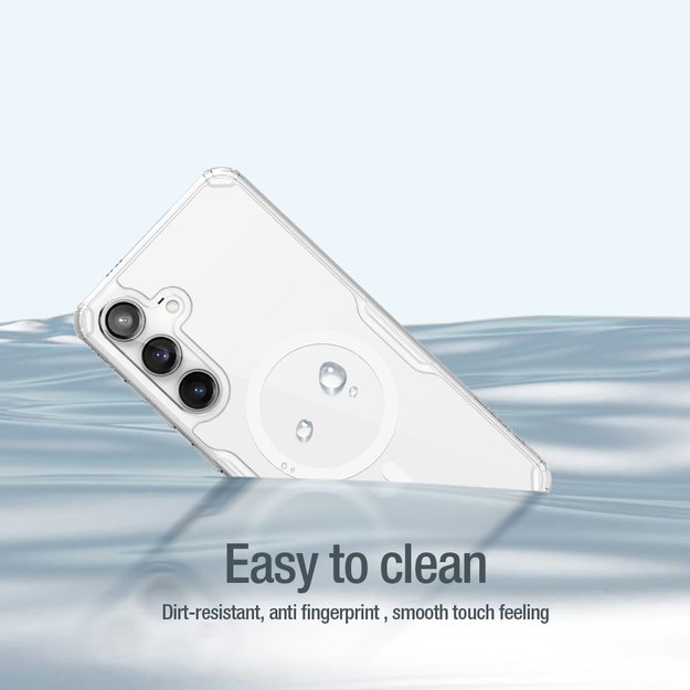 Nillkin Nature Pro armored case with a magnetic ring for Samsung Galaxy S24+ - white 14