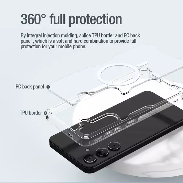 Nillkin Nature Pro armored case with a magnetic ring for Samsung Galaxy S24+ - white 31