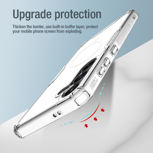 Nillkin Nature Pro armored case with a magnetic ring for Samsung Galaxy S24+ - white 10