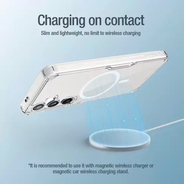 Nillkin Nature Pro armored case with a magnetic ring for Samsung Galaxy S24+ - white 28