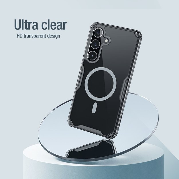 Nillkin Nature Pro armored case with a magnetic ring for Samsung Galaxy S24+ - white 7