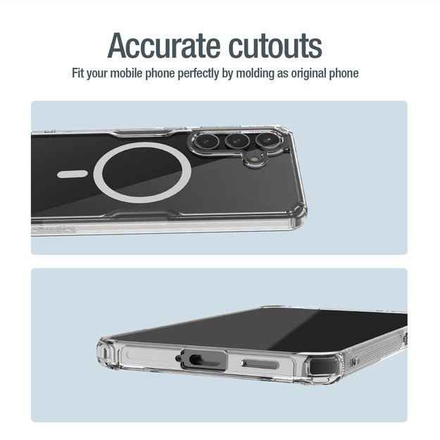 Nillkin Nature Pro armored case with a magnetic ring for Samsung Galaxy S24+ - white 16