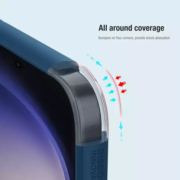 Nillkin Super Frosted Shield Pro armored case for Samsung Galaxy S24 Ultra - blue 14