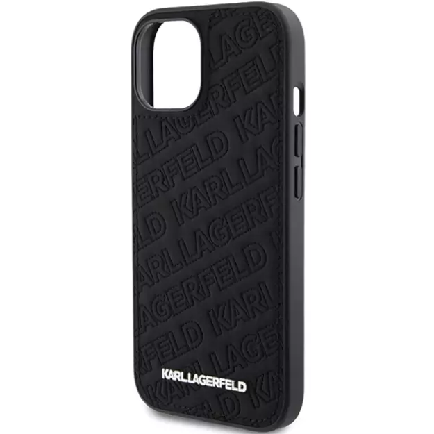 Karl Lagerfeld Quilted K Pattern case for iPhone 15 Plus / 14 Plus - black 5