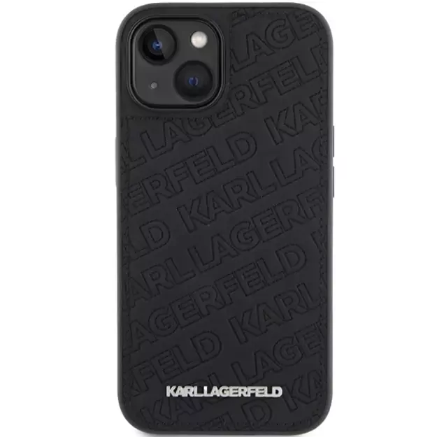Karl Lagerfeld Quilted K Pattern case for iPhone 15 Plus / 14 Plus - black 2
