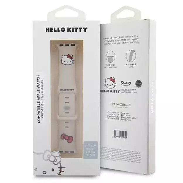 Hello Kitty Silicone Kitty Head strap for Apple Watch 38/40/41mm - beige 4