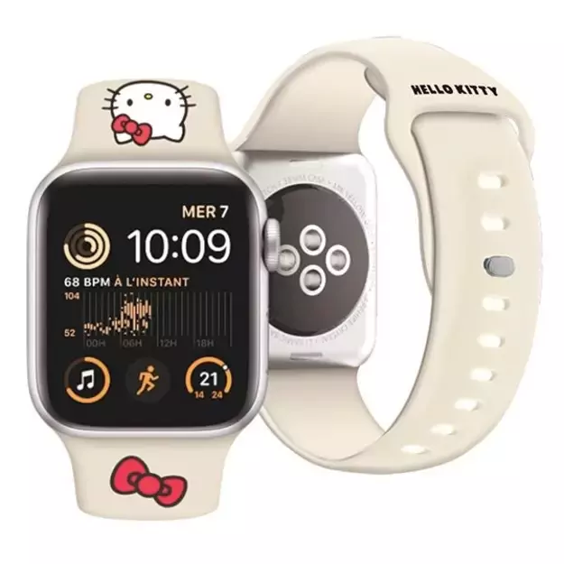 Hello Kitty Silicone Kitty Head strap for Apple Watch 38/40/41mm - beige 3