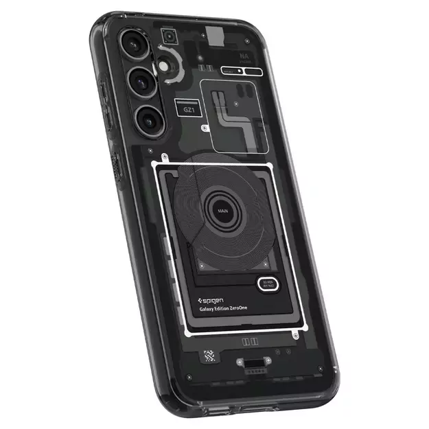 Spigen Ultra Hybrid Case for Samsung Galaxy S23 FE - Dark Gray (Zero One Pattern) 14