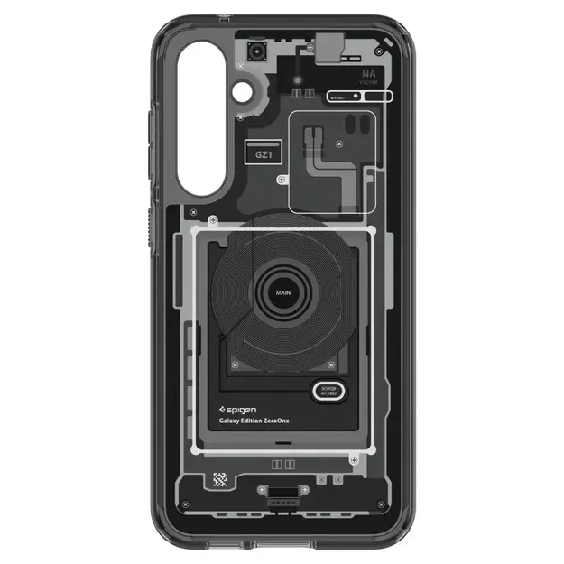 Spigen Ultra Hybrid Case for Samsung Galaxy S23 FE - Dark Gray (Zero One Pattern) 10