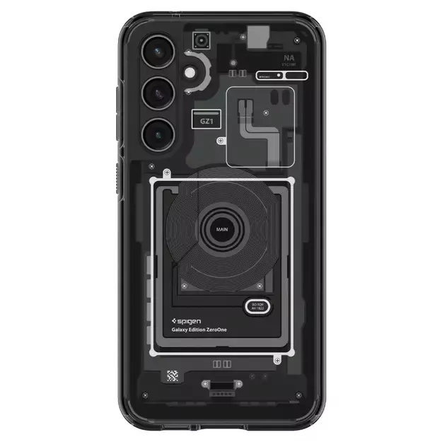 Spigen Ultra Hybrid Case for Samsung Galaxy S23 FE - Dark Gray (Zero One Pattern) 11