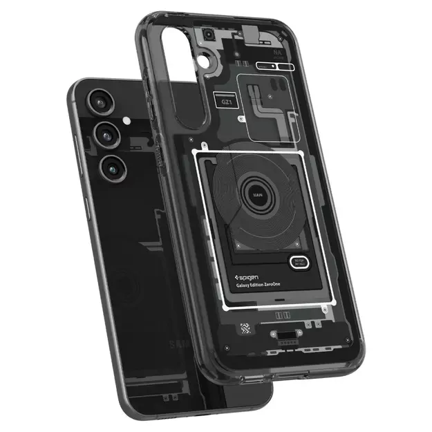 Spigen Ultra Hybrid Case for Samsung Galaxy S23 FE - Dark Gray (Zero One Pattern) 15