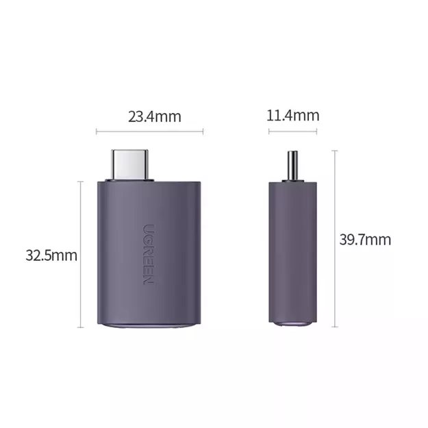 Ugreen US320 USB-C HDMI adapter - gray 11