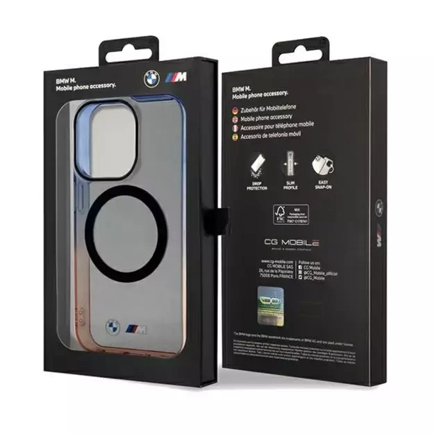 BMW Gradient Bumper MagSafe case for iPhone 15 Pro Max - gray 14