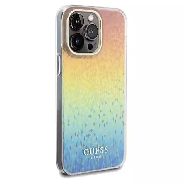 Guess IML Faceted Mirror Disco Iridescent case for iPhone 13 Pro / 13 - multicolor 3