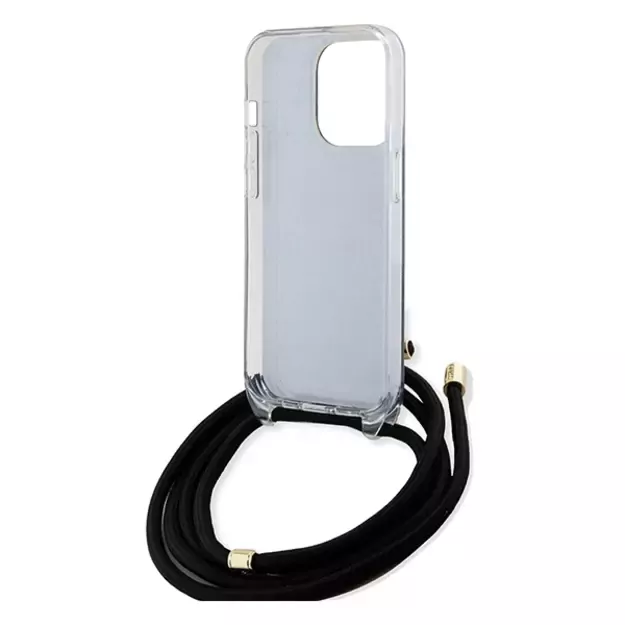 Guess Crossbody Cord 4G Print case for iPhone 15 Pro Max - black 11