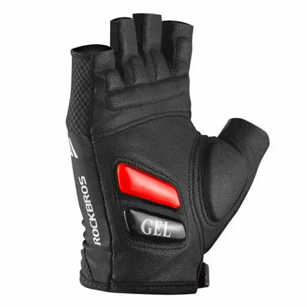 Rockbros S143-BK M cycling gloves with gel inserts - black 9