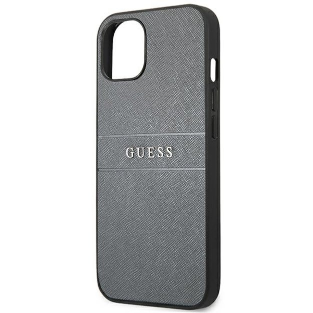 Guess GUHCP13SPSASBGR iPhone 13 mini 5.4&quot  grey/grey Saffiano Strap 12
